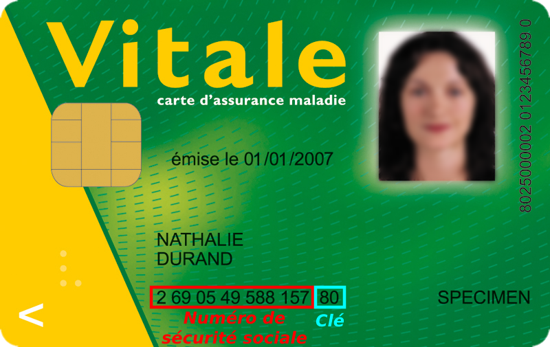 carte vitale numero carte vitale numero